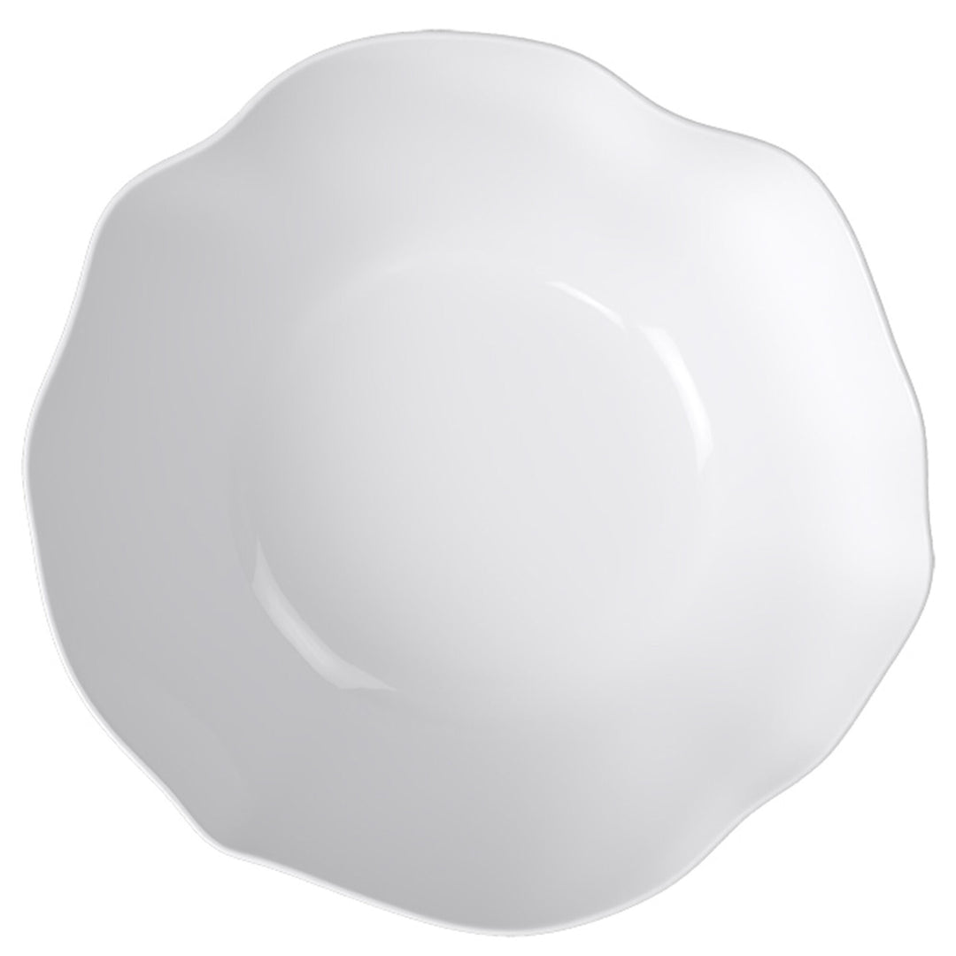 Hvid Villeroy & Boch Pura serveringsskål med bølgende kanter