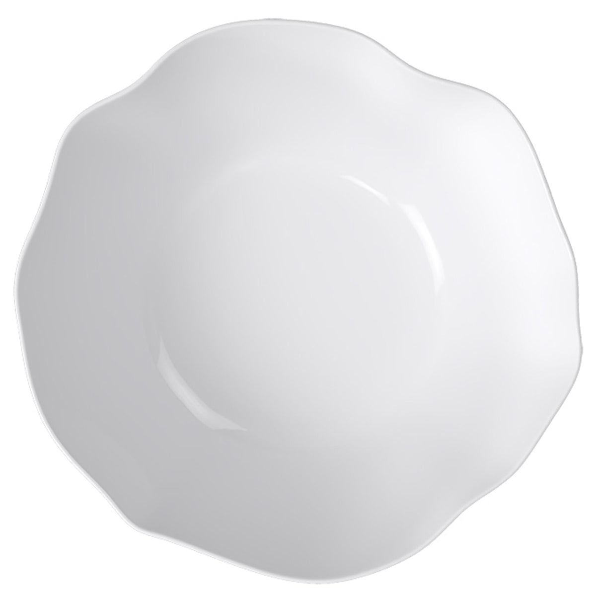 Hvid Villeroy & Boch Pura serveringsskål med bølgende kanter