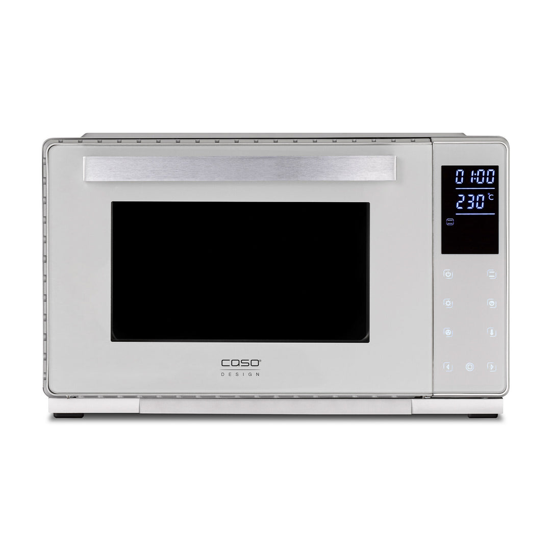 Fritstående miniovn i stål fra Caso, Bake & Style 26 Touch, på 26 liter