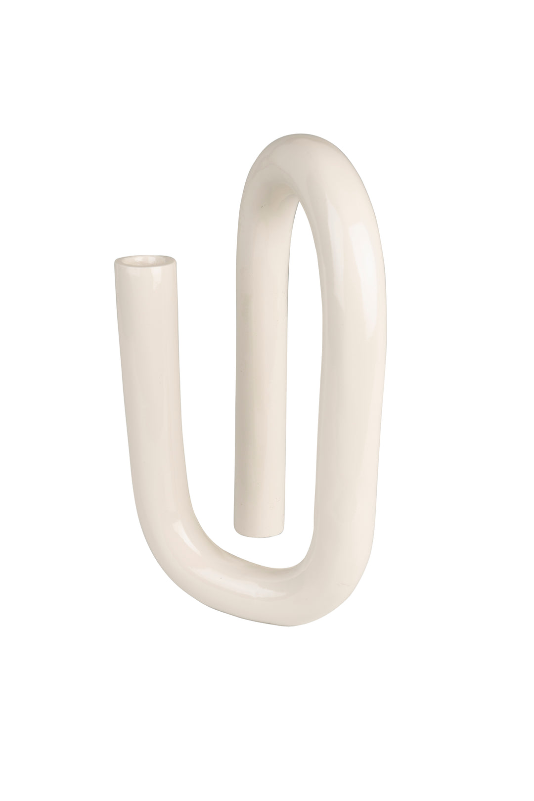 ZUIVER Tubo lysestage S shiny beige aluminium