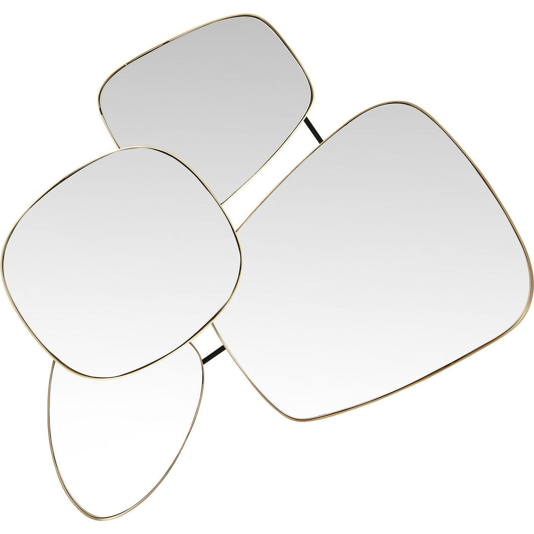 KARE DESIGN Shapes spejl spejlglas og stål asymmetrisk 130x105