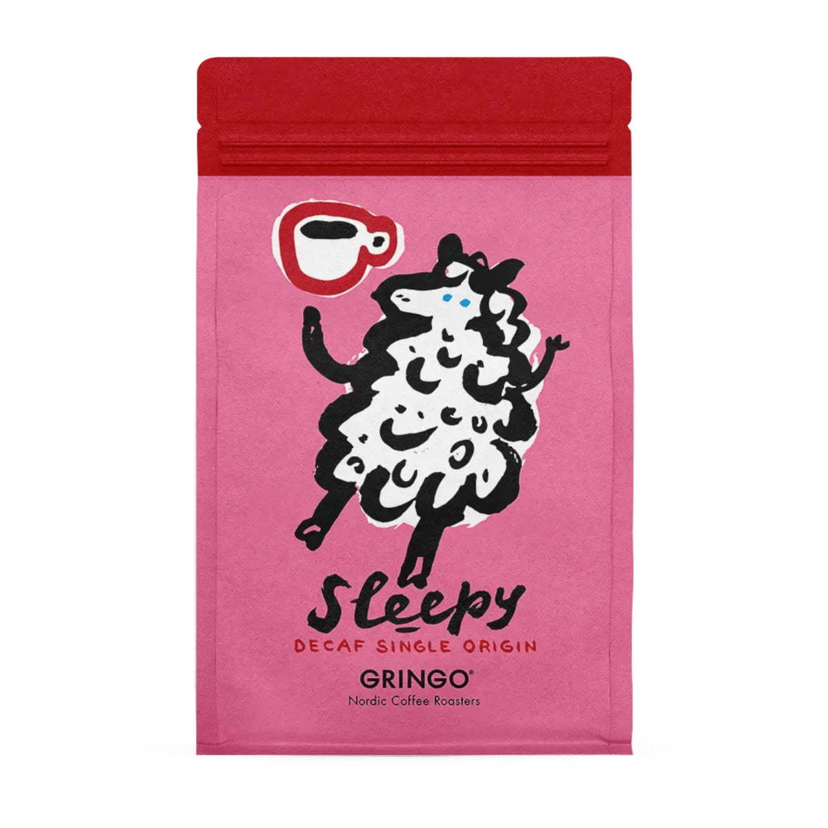 Pose med Sleepy Gringo kaffebønner på 250 g fra Gringo