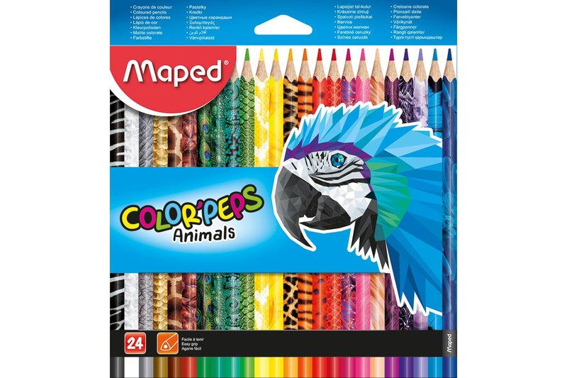 Maped - Farveblyant ColorPeps Animals - 24 stk. ❤ Stort online udvalg i Maped ❤ Billig fragt og hurtig levering 2 - 5 hverdage ❤ Varenummer: BGH-42307561357564 / Ean: &