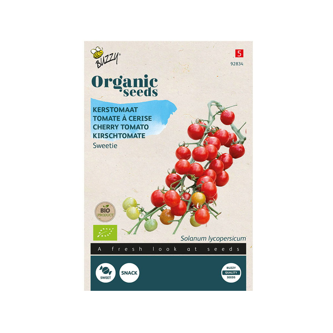 Produktbillede af Økologisk Cherrytomat frø Sweetie på tilbud i høj kvalitet