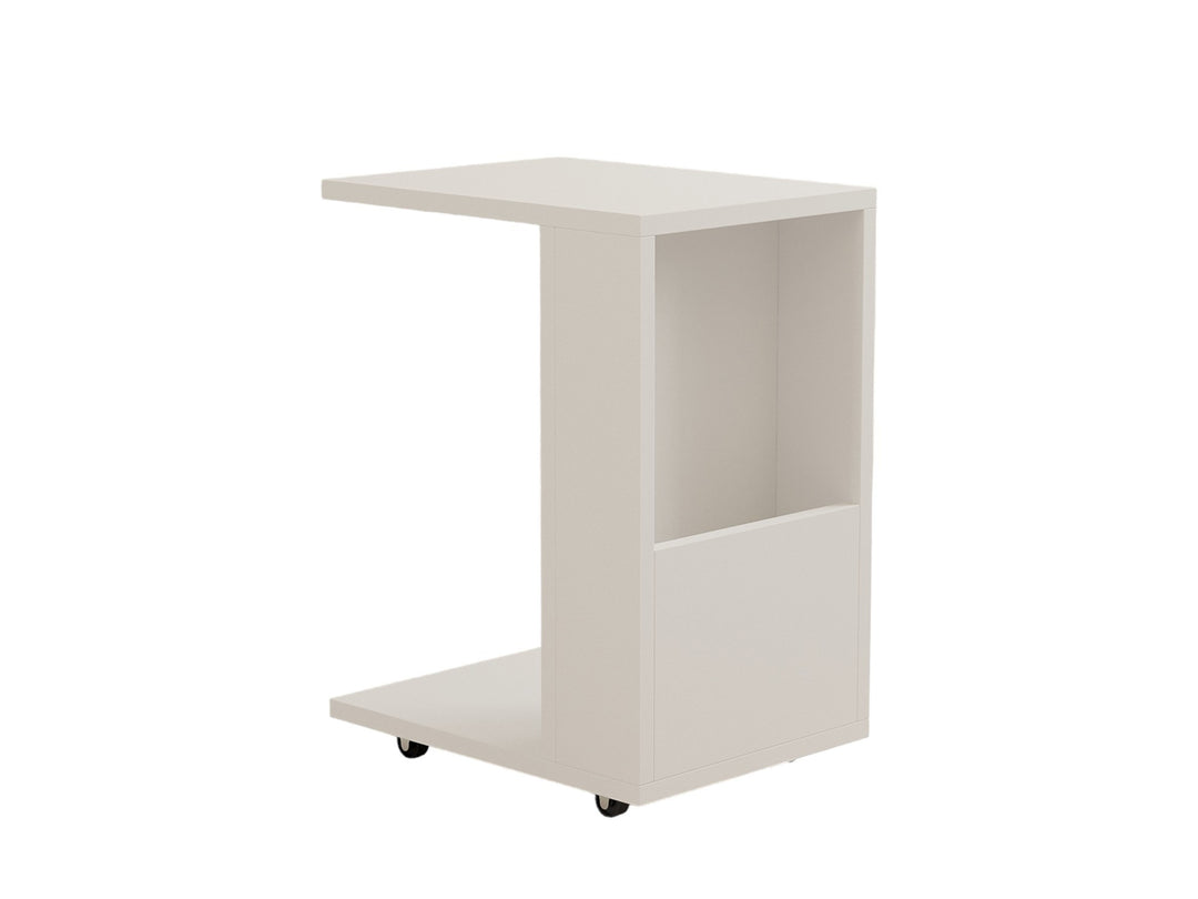 NORDVÄRK Star sidebord m. magasinholder hvid melamin 30x40