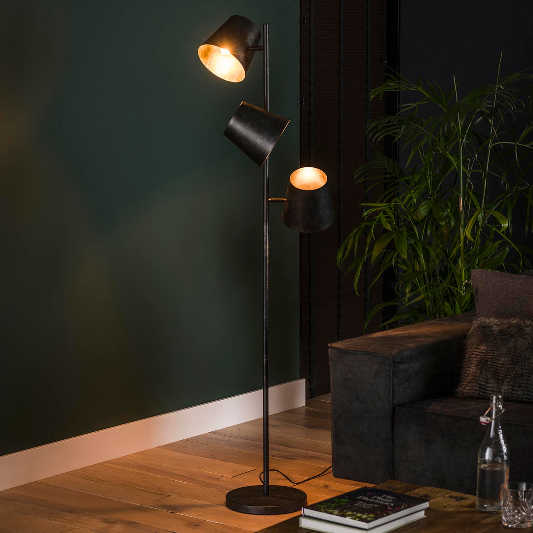 Produktbillede af Freedom Gulvlampe med 3 justerbare skærme Levering uden pære på tilbud i høj kvalitet