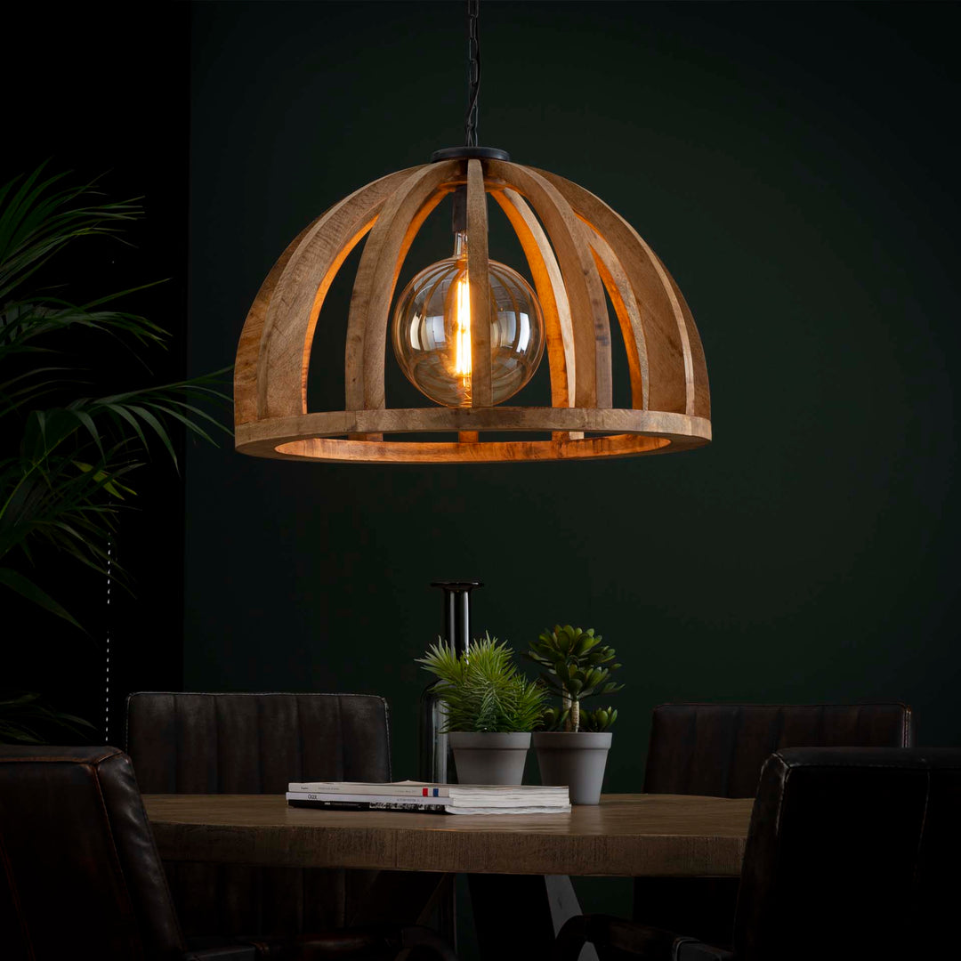 Produktbillede af Mangos Loftslampe i massiv mangotræ Levering uden pære på tilbud i høj kvalitet