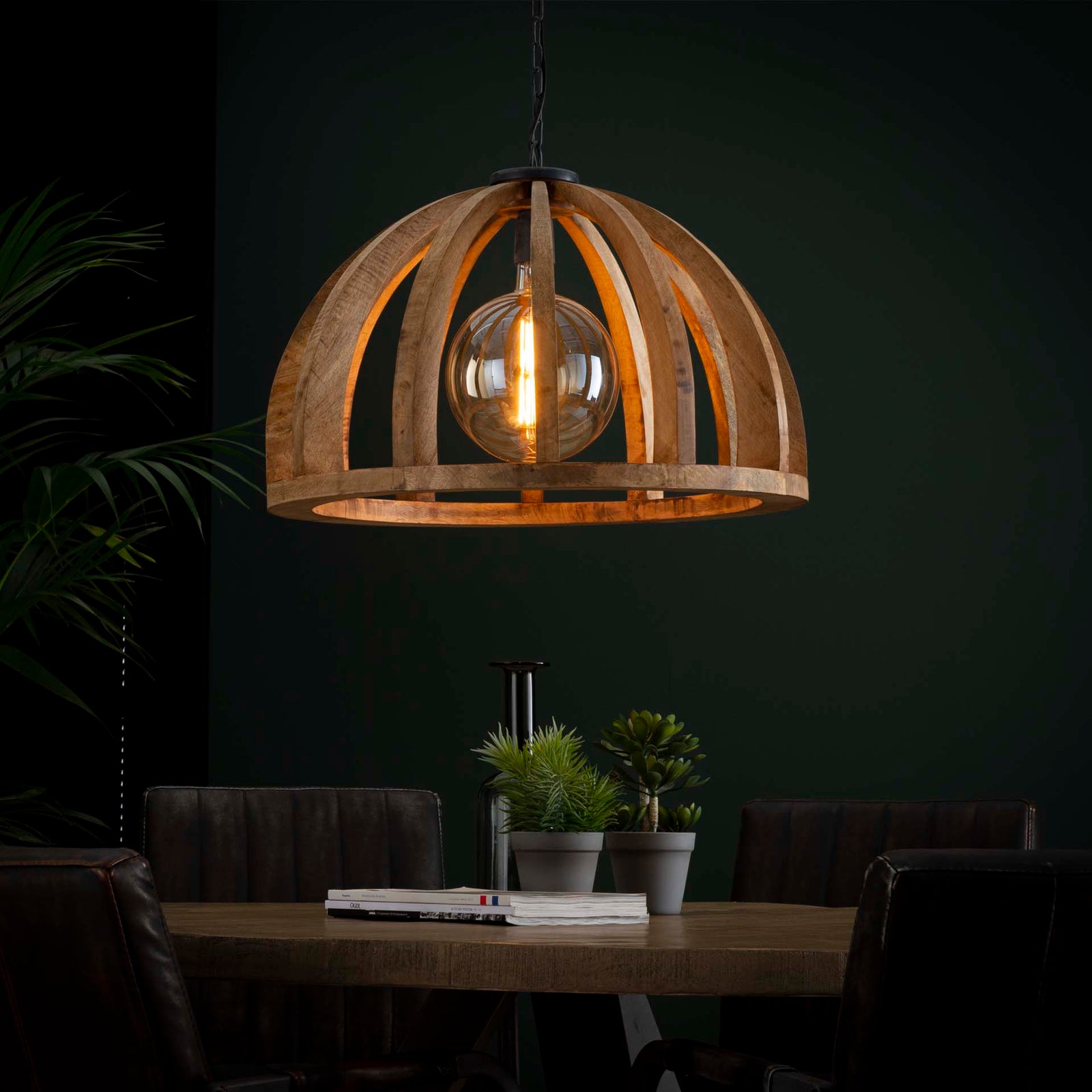 Produktbillede af Mangos Loftslampe i massiv mangotræ Levering med pære(r) på tilbud i høj kvalitet