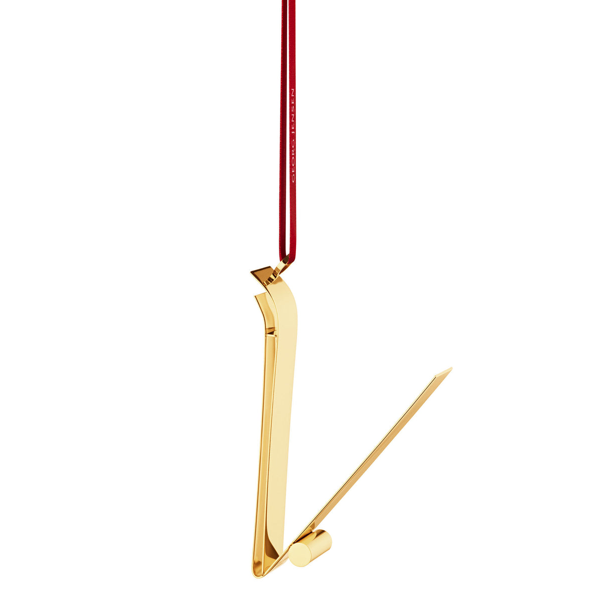 Georg Jensen pyntebogstav V i guldbelagt rustfrit stål