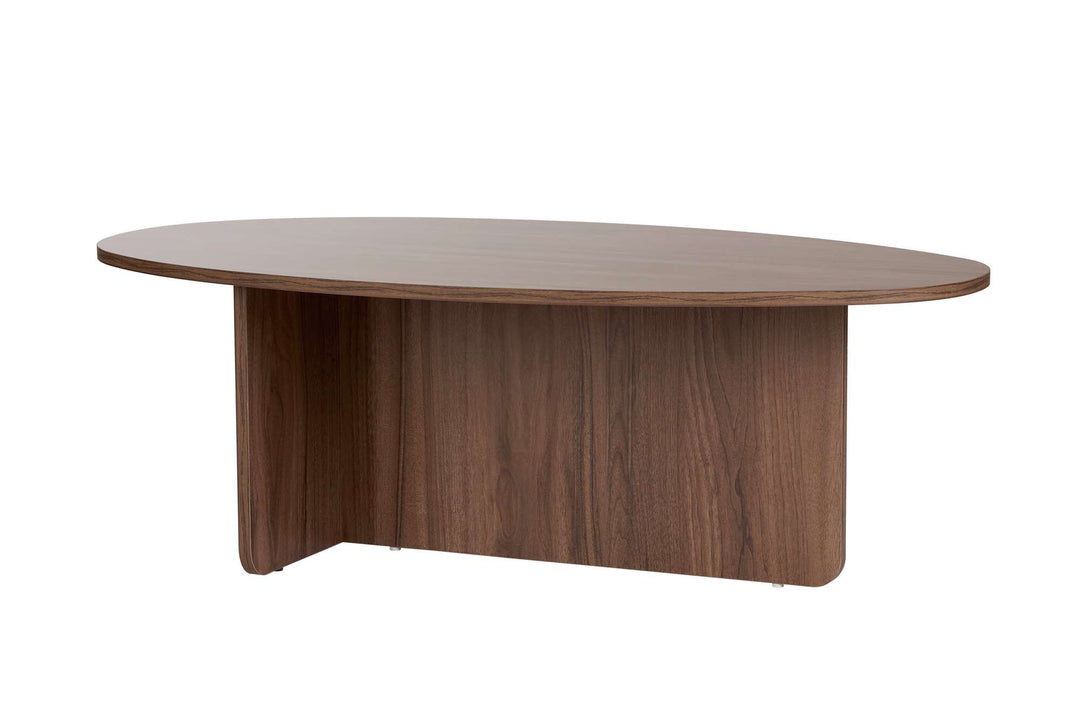 NORDVÄRK Orba sofabord oval valnød melamin 120x65