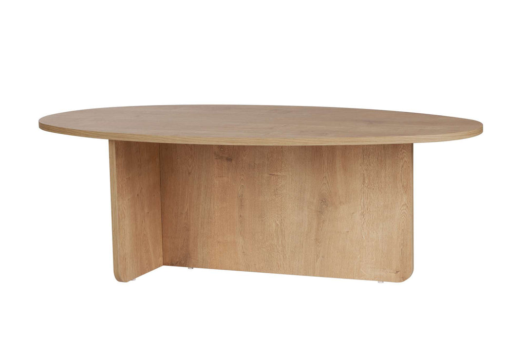 NORDVÄRK Orba sofabord oval eg melamin 120x65