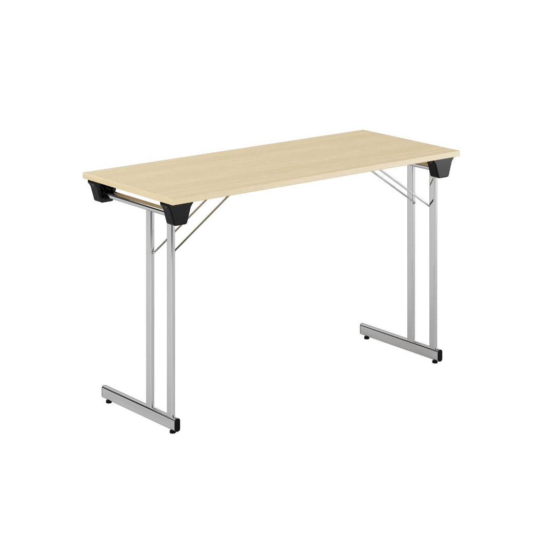 Produktbillede af Kongress Style 120x50cm Sammenklappeligt bord Birk-krom på tilbud