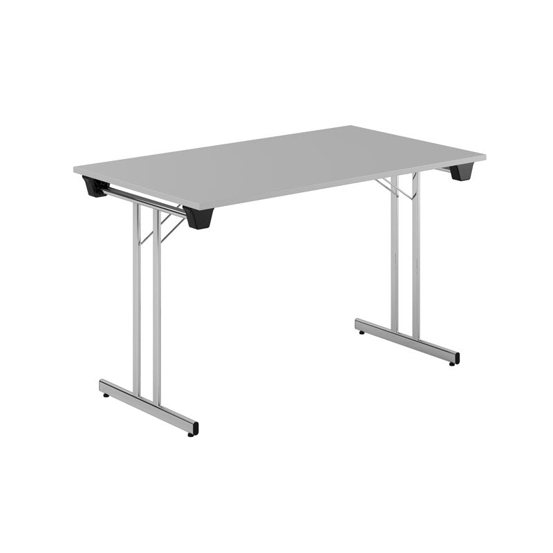 Produktbillede af Dinner Style 120x70cm Sammenklappeligt bord Grå-krom på tilbud