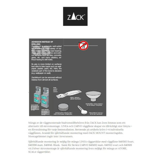 Produktbillede af Vægfæste Sæt/2 Linea Zack  på tilbud i premium kvalitet