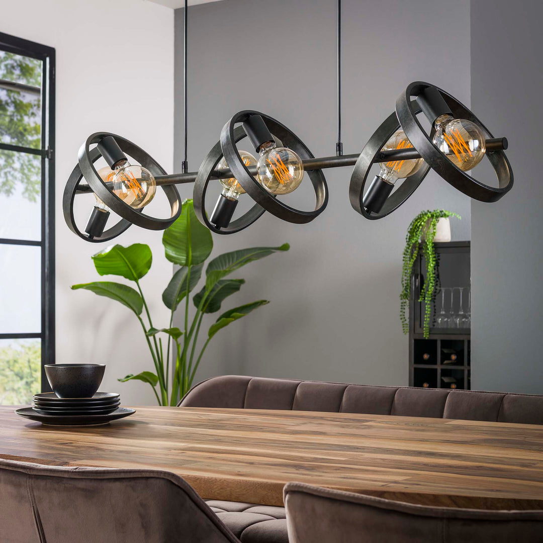 Produktbillede af Angulo Loftlampe med seks skærme Levering uden pære på tilbud i høj kvalitet