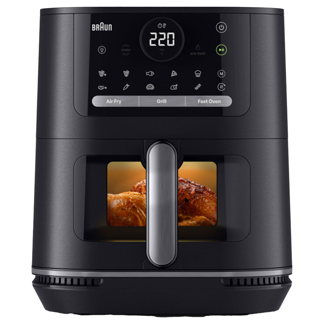 Sort Braun HF5075IBK MultiFry 5 airfryer med kapacitet på 6 liter