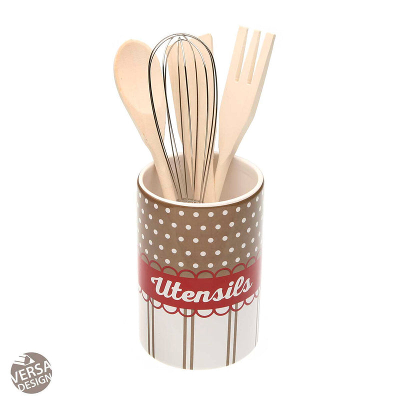 Se Holder / beholder Versa Keramik 10 x 15 x 10 cm  Stort online udvalg i Versa - Køb online på udsalg og tilbud lige nu  Meget billig fragt og hurtig levering: 1 - 2 hverdage - Varenummer: S3414213 og barcode / Ean: &