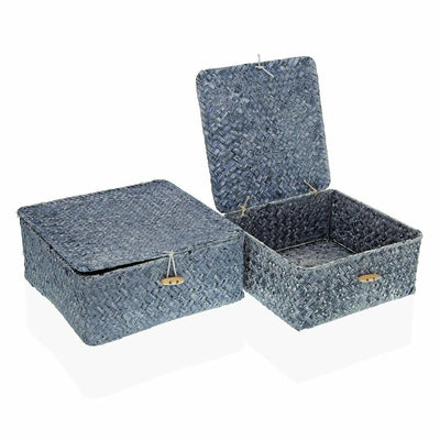 Se Kurv Versa Blå Tang 23 x 10 x 23 cm 20 x 20 x 9 cm Med låg (2 stk)  Stort online udvalg i Versa - Køb online på udsalg og tilbud lige nu  Meget billig fragt og hurtig levering: 1 - 2 hverdage - Varenummer: S3408189 og barcode / Ean: '8420327501004 på lager - Udsalg på Hjem og madlavning, Opbevaring og organisering Spar op til 64% - Over 1122 kendte brands på udsalg