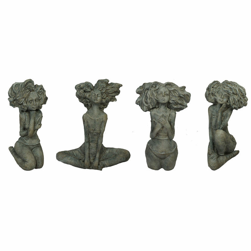 Se Dekorativ figur DKD Home Decor Dame Grå Cement (20 x 9 x 25 cm) (4 stk)  Stort online udvalg i DKD Home Decor - Køb online på udsalg og tilbud lige nu  Meget billig fragt og hurtig levering: 1 - 2 hverdage - Varenummer: S3019553 og barcode / Ean: &
