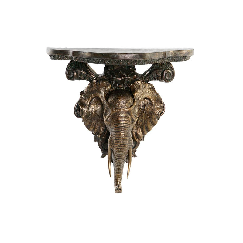 Se Hylder DKD Home Decor Elefant Gylden Harpiks (36,5 x 16,5 x 36 cm)  Stort online udvalg i DKD Home Decor - Køb online på udsalg og tilbud lige nu  Meget billig fragt og hurtig levering: 1 - 2 hverdage - Varenummer: S3040611 og barcode / Ean: &