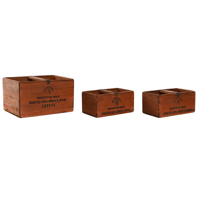 Se Opbevaringsbokse Home ESPRIT Brun Gran 35 x 25 x 20 cm 3 Dele  Stort online udvalg i Home ESPRIT - Køb online på udsalg og tilbud lige nu  Meget billig fragt og hurtig levering: 1 - 2 hverdage - Varenummer: S3056127 og barcode / Ean: '8424002140878 på lager - Udsalg på Hjem og madlavning, Opbevaring og organisering Spar op til 54% - Over  785 kendte brands på udsalg