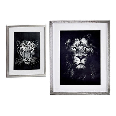 Se Maleri Gift Decor Lion - Tiger Glas spånplade 43 x 3 x 53 cm  Stort online udvalg i Gift Decor - Køb online på udsalg og tilbud lige nu  Meget billig fragt og hurtig levering: 1 - 2 hverdage - Varenummer: S3606491 og barcode / Ean: '8430852949417 på lager - Udsalg på Hjem og madlavning, Boligindretning Spar op til 66% - Over  857 kendte brands på udsalg