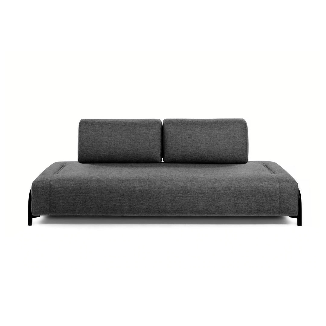 KAVE HOME Compo 3 pers. sofa mørkegrå stof og metal
