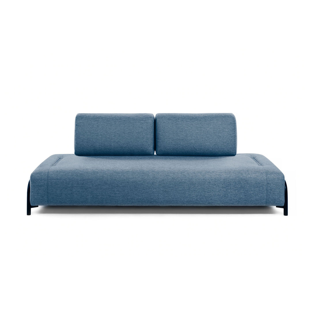 KAVE HOME Compo 3 pers. sofa blå stof og metal