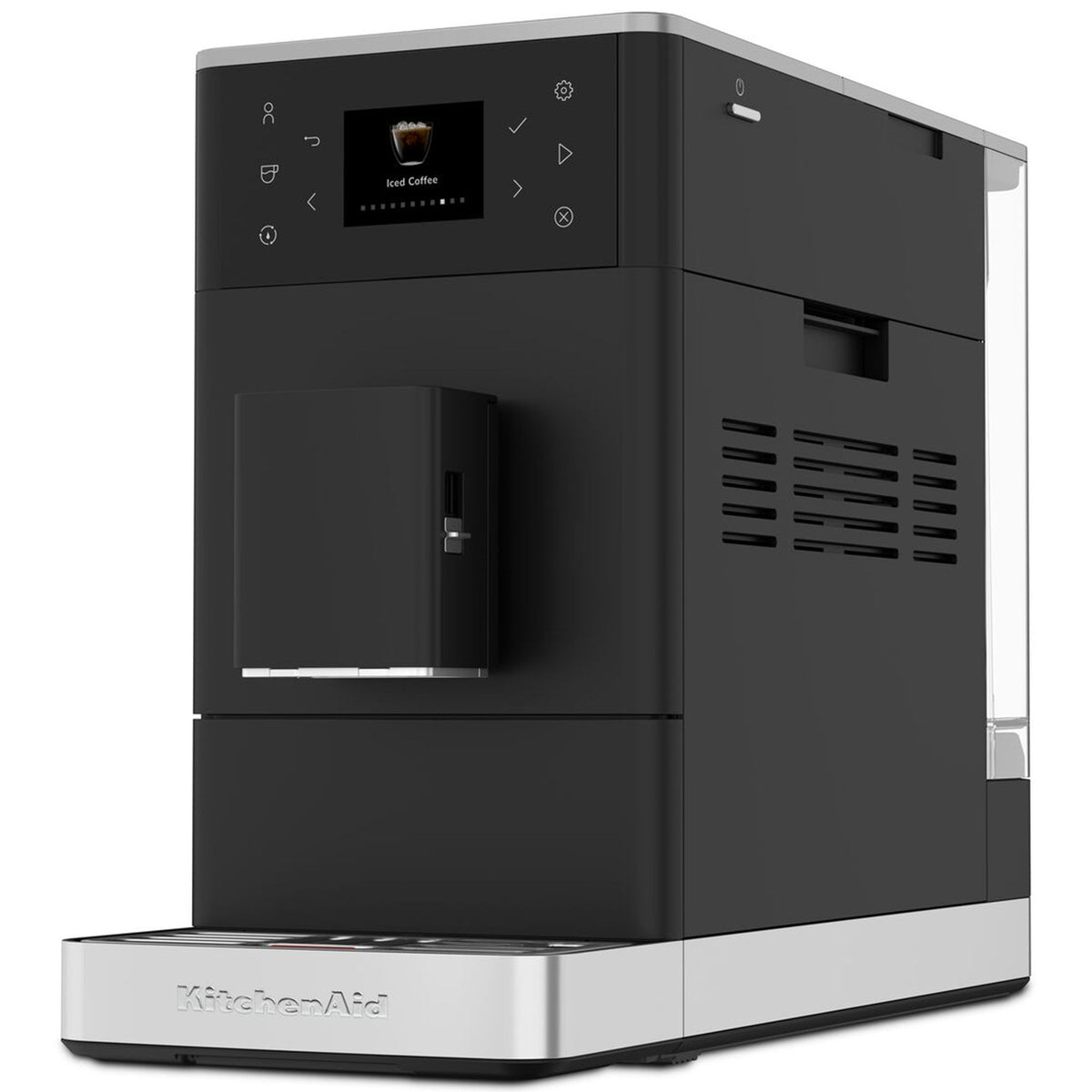 Mat sort KitchenAid KF3 fuldautomatisk espressomaskine med iskaffe-funktion