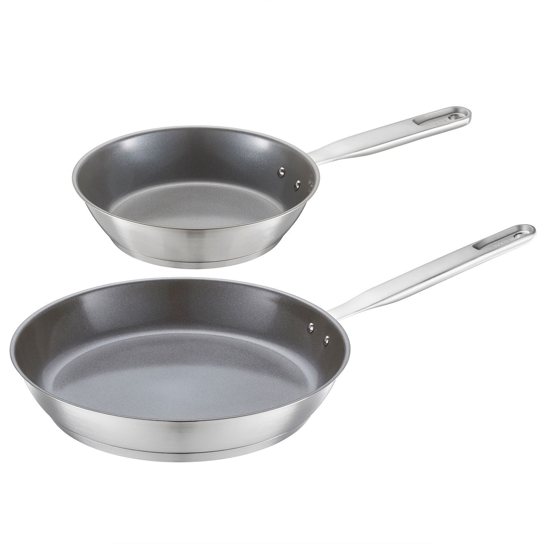 Fiskars All Steel stegepandesæt med to stegepander på 20 og 28 cm