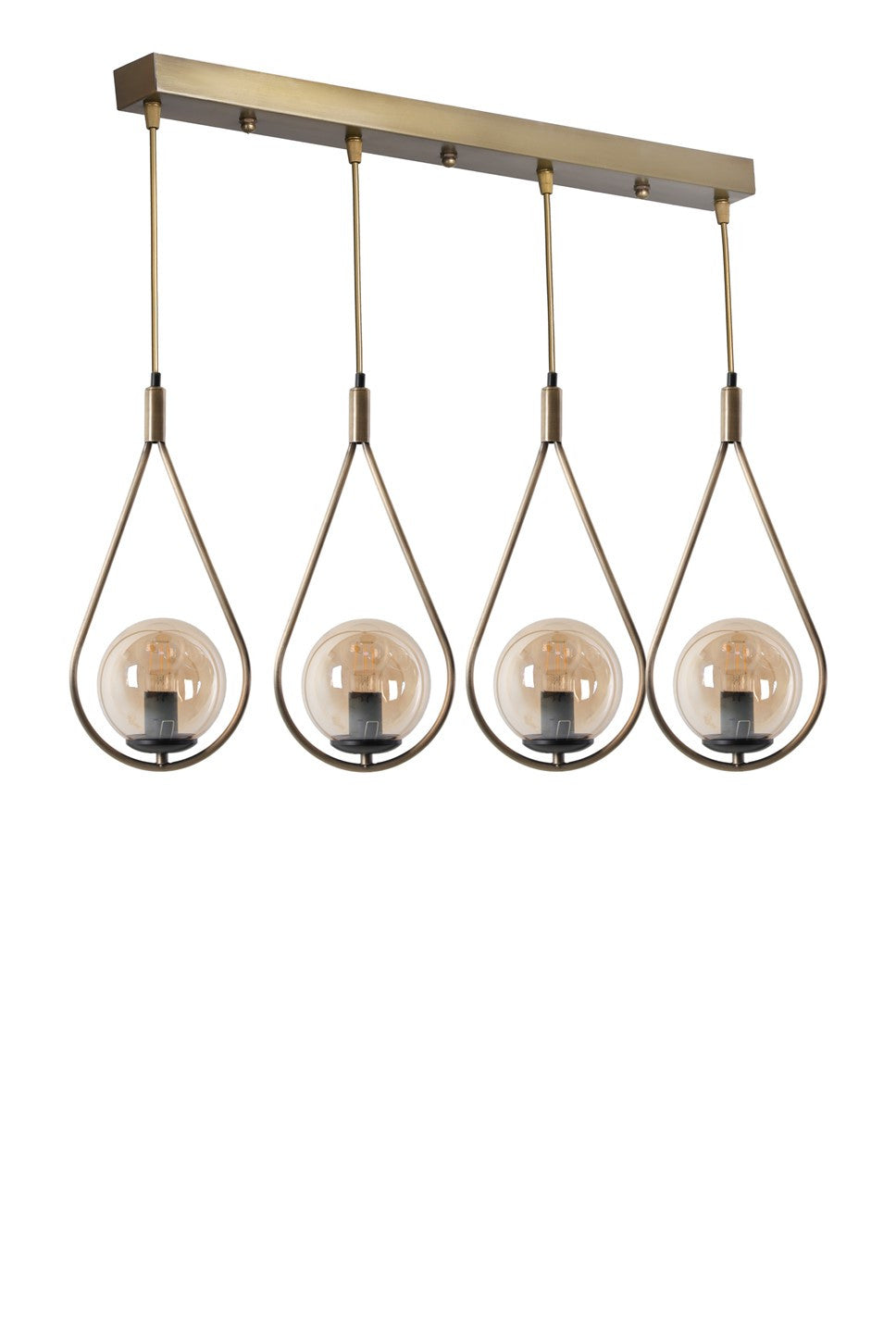 LUMI Mérida loftlampe kobberfarvet metal