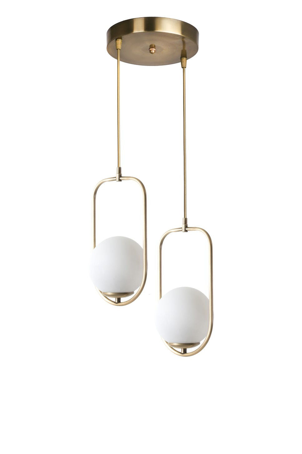 LUMI Ãpinal loftlampe hvid og kobberfarvet metal