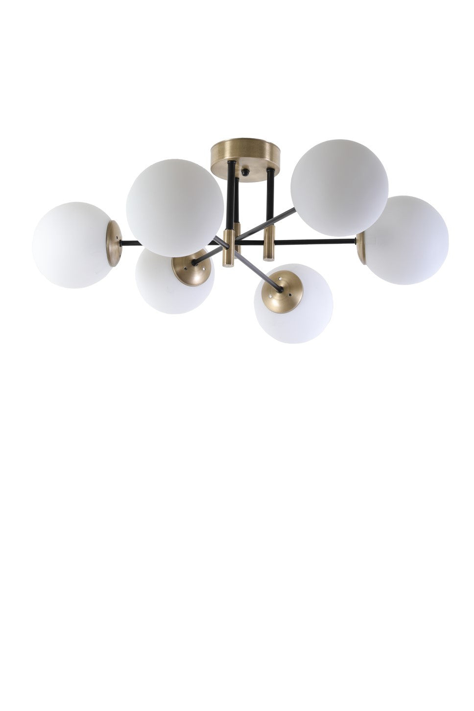 LUMI Orange loftlampe hvid og metal