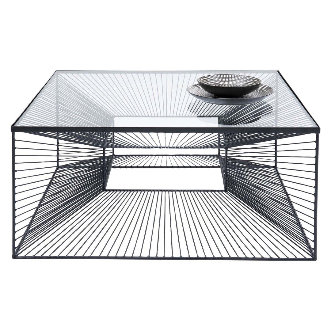 KARE DESIGN kvadratisk Dimension sofabord glas og stål 80x80