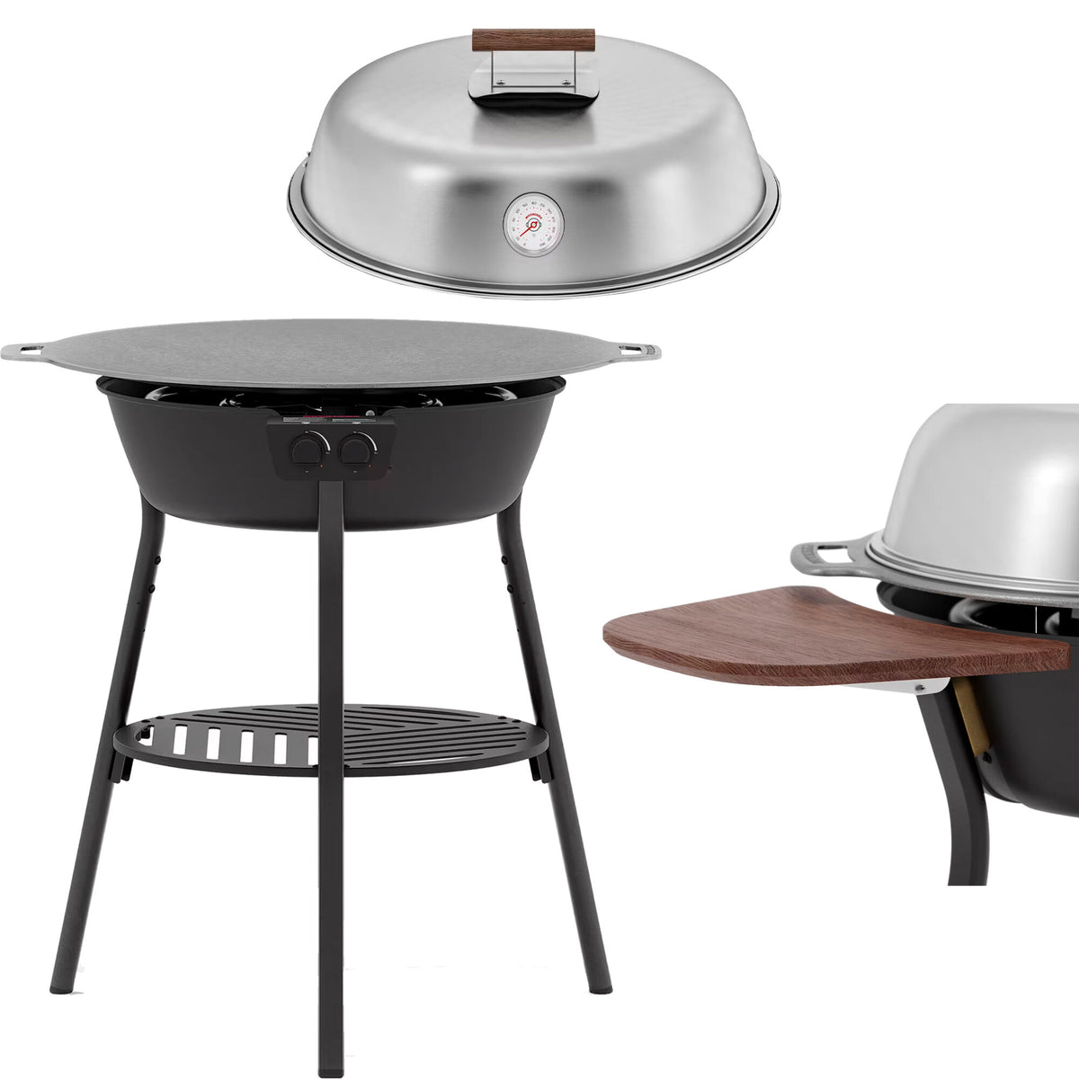 Muurikka stegepladesæt Terrasse på 78 cm med låg og sidebord