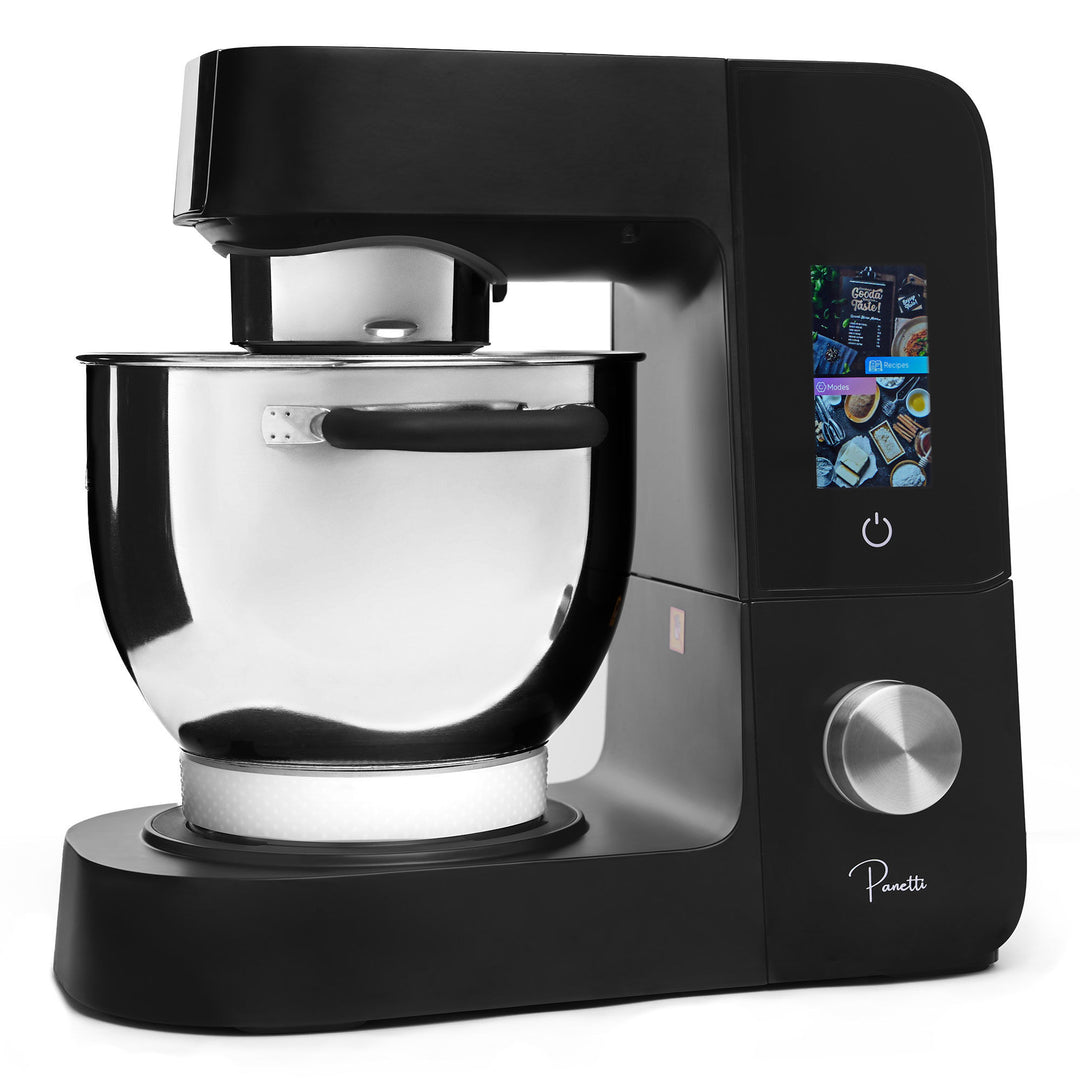 Panetti ProMix sort køkkenmaskine med skål i rustfrit stål og touchdisplay
