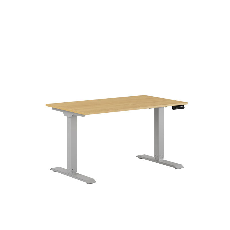 Produktbillede af Premium Hæve/Sænkebord m/2 motorer 120x70cm Birk-grå på tilbud