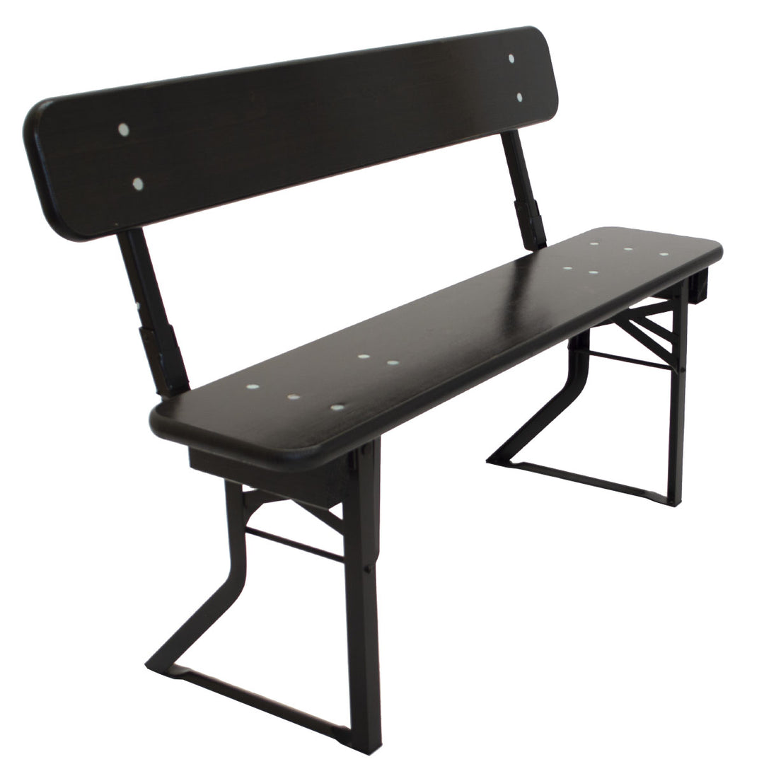 Produktbillede af Brau balkon bænk 27x120 cm m. ryglæn Sort sort på tilbud
