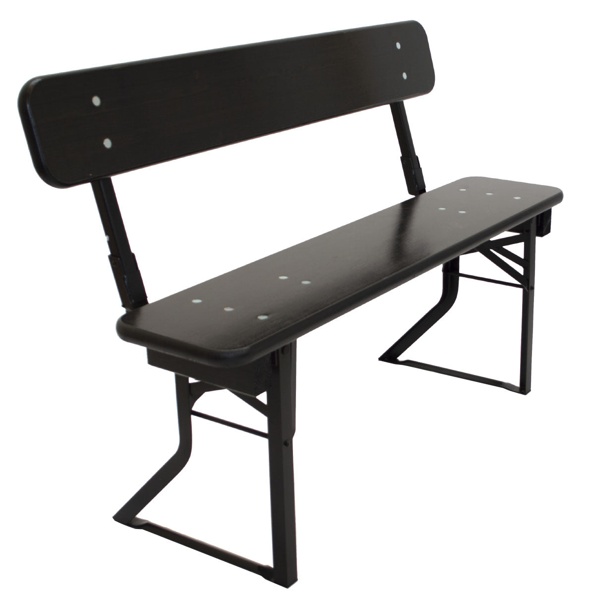 Produktbillede af Brau balkon bænk 27x120 cm m. ryglæn Sort sort på tilbud