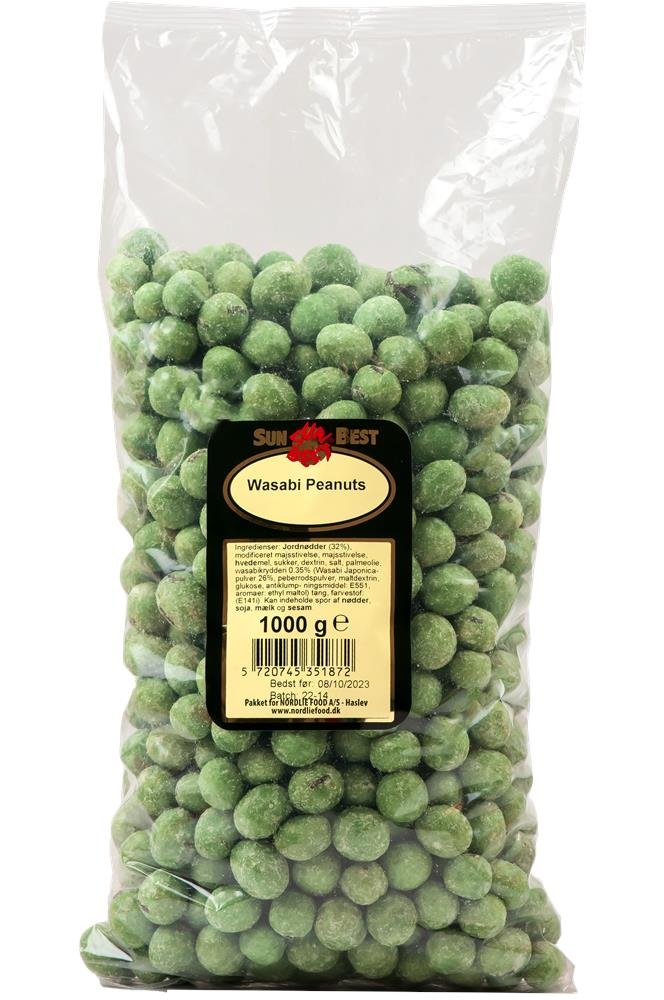 Peanuts Wasabi Ps (1 Kg) ❤ Stort online udvalg i SUNBEST ❤ Billig fragt og hurtig levering 2 - 5 hverdage - Varenummer: BAR-725296 / Ean: '5720745351872 på lager - Udsalg på Delikatesser | Snacks | Nødder Spar op til 55% - Over 434 design brands på udsalg
