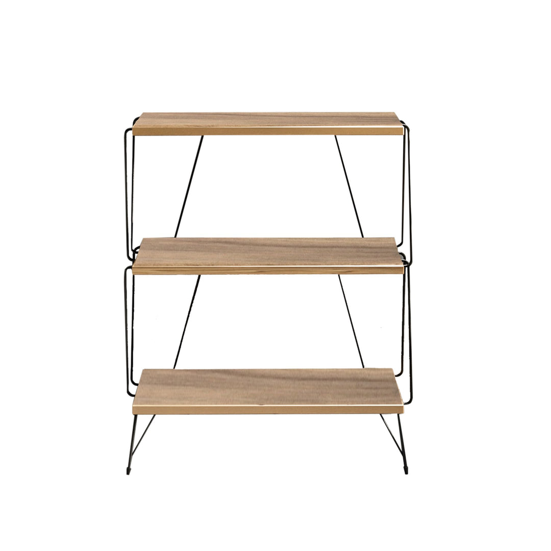 NORDVÄRK Lazandos sidebord m. 2 hylder rektangulær fyrretræsfarvet melamin 46x30