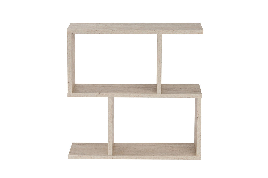 NORDVÄRK Life sidebord m. 2 hylder rektangulær travertin melamin 60x20