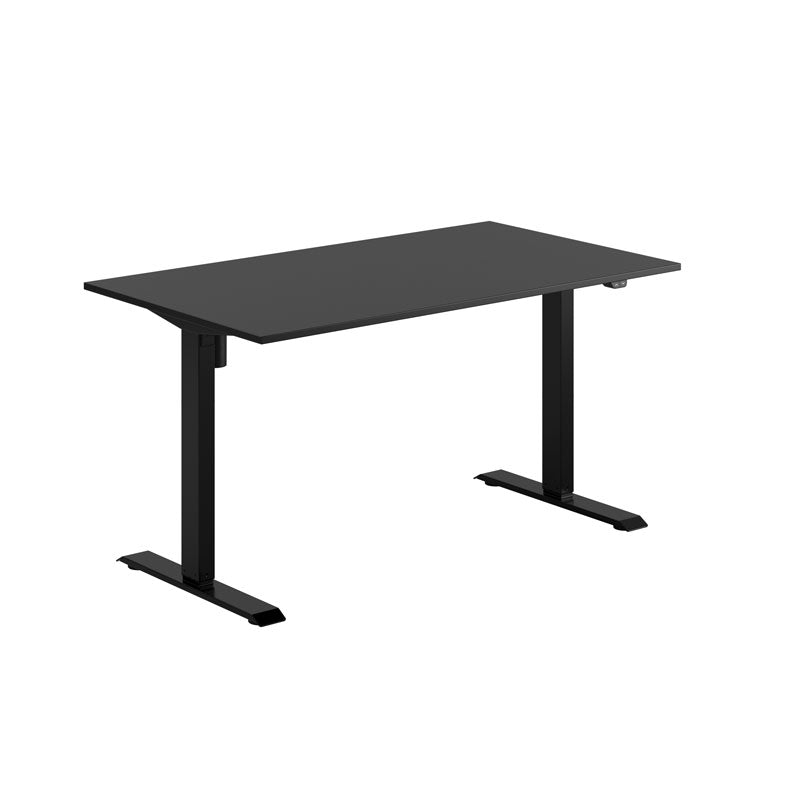 Produktbillede af EASY Hæve/Sænkebord m/1 motor 140x80cm Sort sort på tilbud