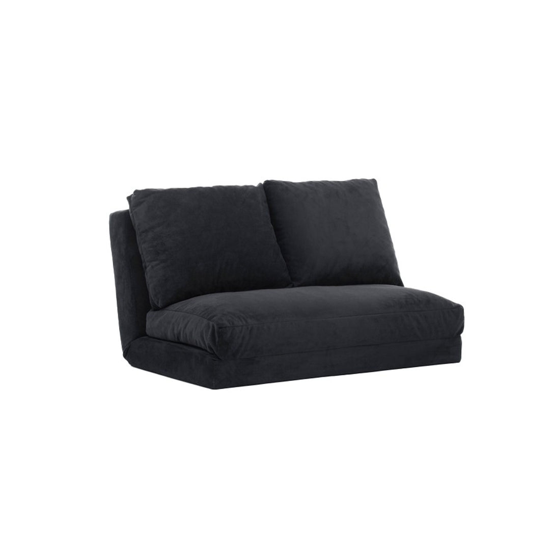 NORDVÄRK Taida 2 pers. sovesofa sort polyester stof