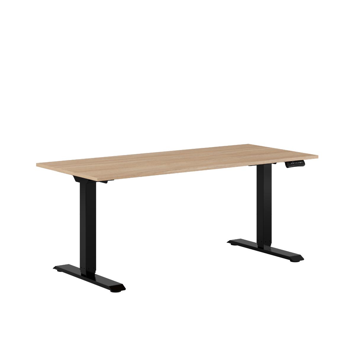 Produktbillede af Premium Hæve/Sænkebord m/2 motorer 160x70cm Urban-sort på tilbud