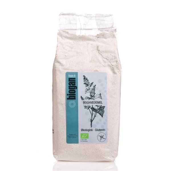 Produktbillede af Boghvedemel Øko Biogan 1kg på tilbud i premium kvalitet