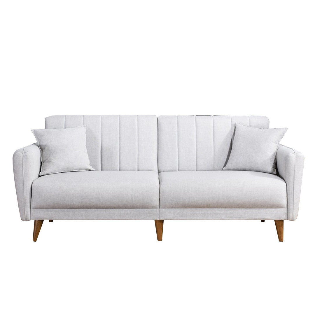 NORDVÄRK Aqua 3 pers. sovesofa creme hør og træ