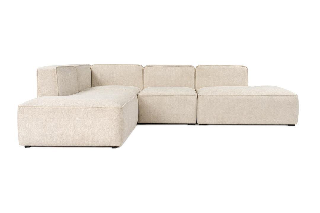 NORDVÄRK More M hjørnesofa M4-M2-M1-M3 creme stof