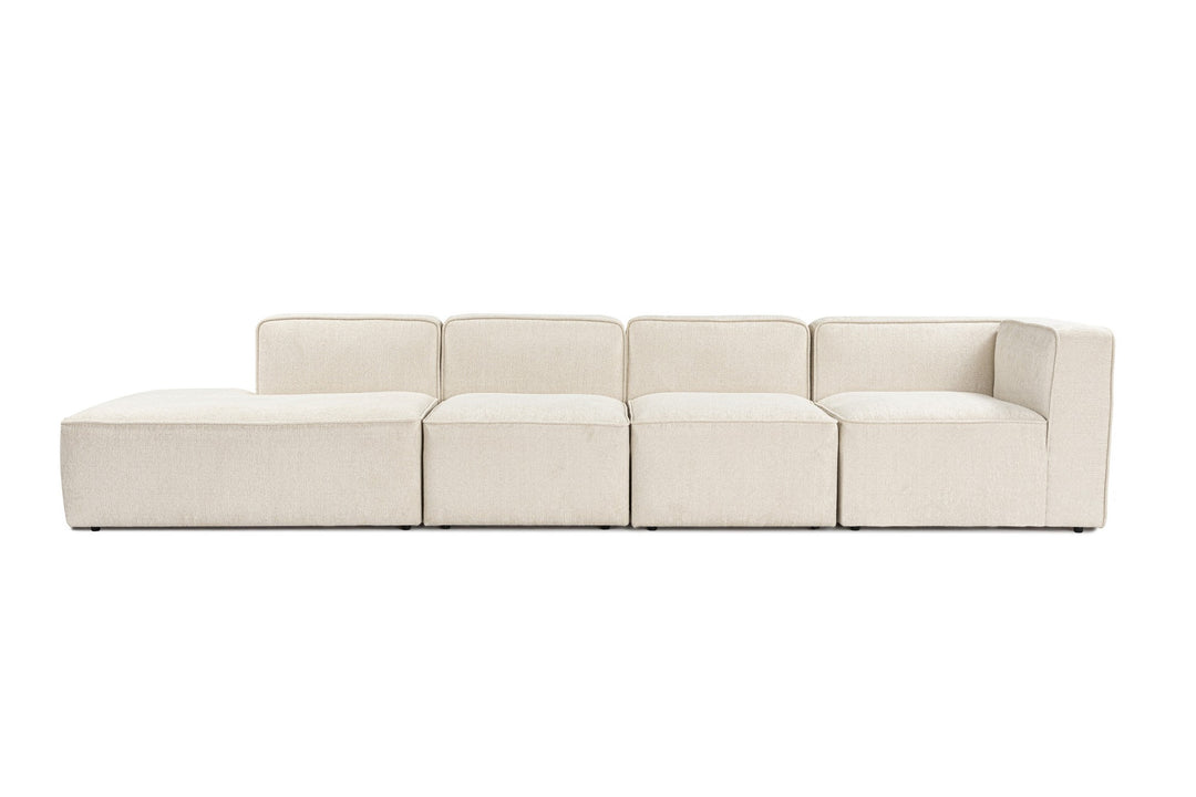 NORDVÄRK More M sofa M4-M1-M1-M7 creme stof