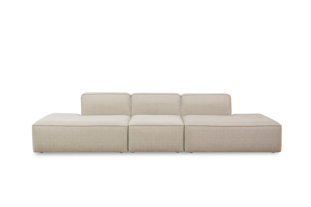 NORDVÄRK More M M4-M1-M3 sofa creme stof og plastik